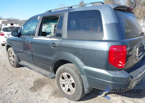 2003 Honda Pilot Ex-L из США, поврежденный, VIN 2HKYF18533H569245